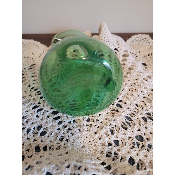 vintage mid-century modern hand blown glass pitcher - Picture 7 of 7